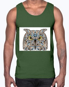 ethnic owl 433#- mandala- Cotton Tank