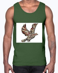 ethnic pigeon 437#- mandala- Cotton Tank