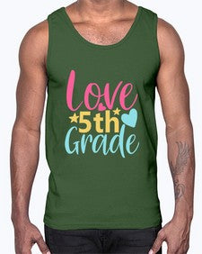 fifth Grade Love 84#- fifth grade- Cotton Tank