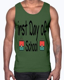 first Day of School 112#- last day of school- Cotton Tank