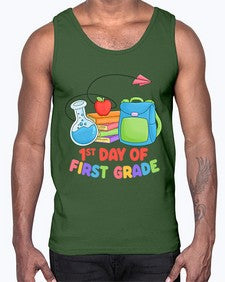 first day of first Grade 100#- first grade- Cotton Tank