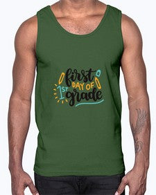 first day of first grade 102#- first grade- Cotton Tank