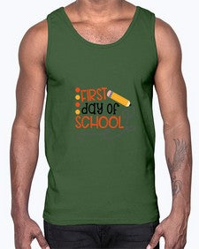 first day of school 113#- first grade- Cotton Tank