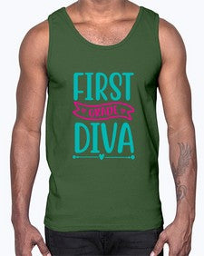 first grade diva 123#- first grade- Cotton Tank