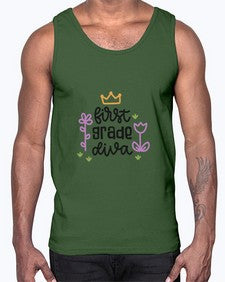 first grade diva 126#- first grade- Cotton Tank