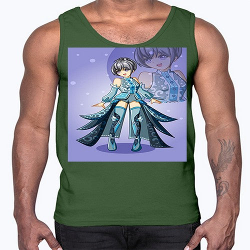 game of beautiful girl140#- anime- Cotton Tank