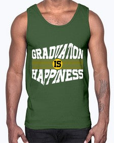 graduation is happiness 223#- graduation- Cotton Tank