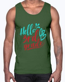 hallo third grade 231#- third grade- Cotton Tank