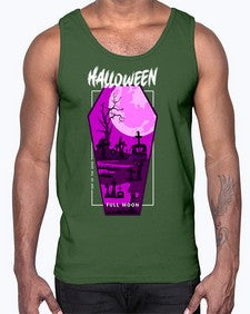 halloween 498#- art pop art- Cotton Tank