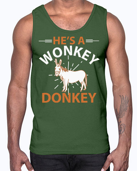 he’s a wonky donkey Style 4#- donkey- Cotton Tank