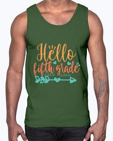 hello fifth grade 260#- fifth grade- Cotton Tank