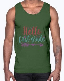 hello first grade 275#- first grade- Cotton Tank