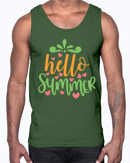 hello summer 98#- summer- Cotton Tank