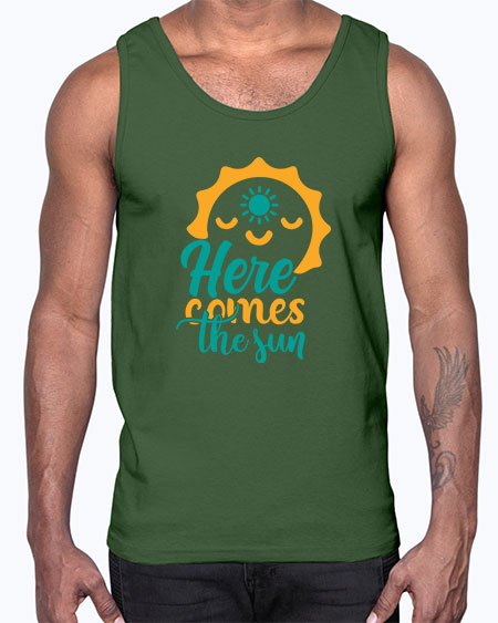here comes the sun Style 96#- summer- Cotton Tank
