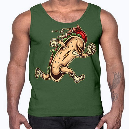 hot dog hero 159#- dogs- Cotton Tank