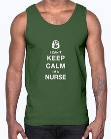 i can t keep calm nurse 870#- nurse- Cotton Tank