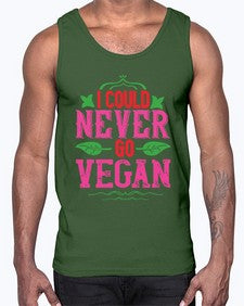 i could never go vegan 206#- vegan- Cotton Tank