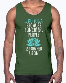 i do yoga  275#- yoga- Cotton Tank