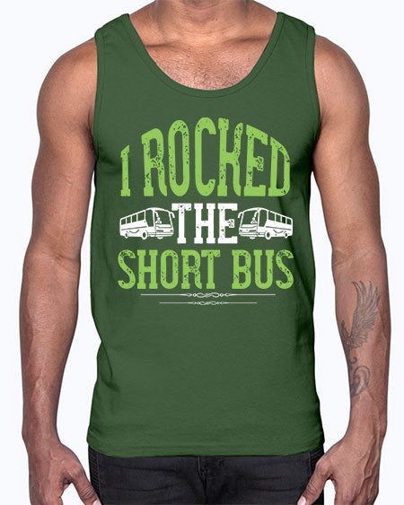 i rocked the short bus Style 920#- Bus Driver- Cotton Tank