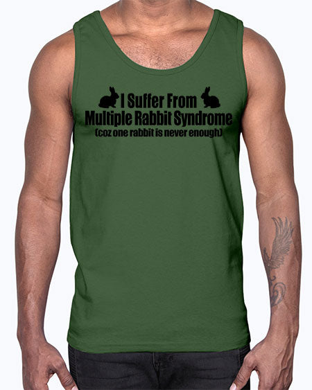 i suffer from mulitple rabbit syndrome- rabbit- Cotton Tank