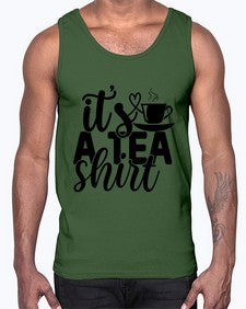 its a tea shirt 1220#- tea- Cotton Tank