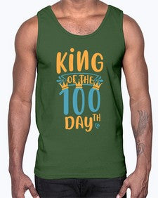 king of the th day 448#- one hundred days- Cotton Tank