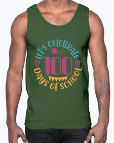 lets celebrate days of school 458#- one hundred days- Cotton Tank