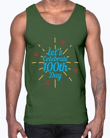 lets celebrate th day 459#- one hundred days- Cotton Tank