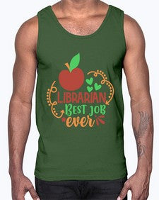 librarian best job ever 473#- librarian- Cotton Tank