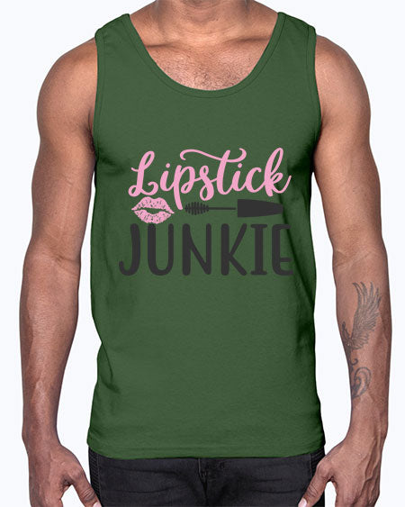 lipstick junkie Style 154#-makeup Cotton Tank