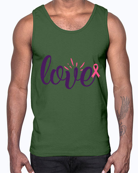 love Style 7#- breast cancer- Cotton Tank