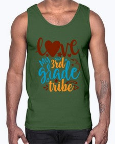 love my third grade tribe 524#- third grade- Cotton Tank