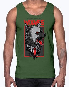 mafia wolves 753#- art pop art- Cotton Tank