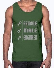 male female engineer 1084#- engineer- Cotton Tank