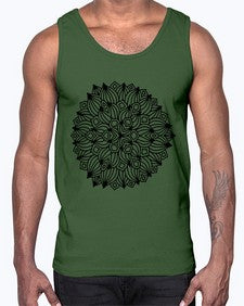 mandala 799#- mandala- Cotton Tank