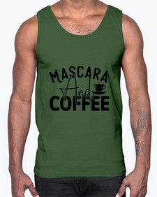 mascare and coffee 1373#- tea- Cotton Tank