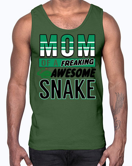 mom of a freaking awesome snake- snake- Cotton Tank