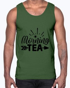 morning tea 1405#- tea- Cotton Tank
