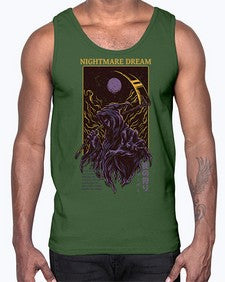 nightmare dream 954#- art pop art- Cotton Tank