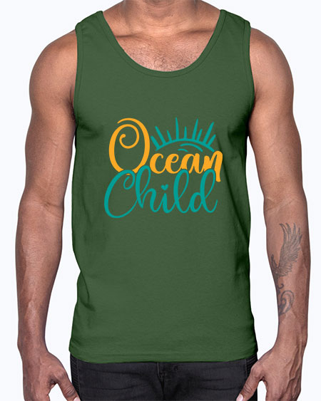 ocean child Style 87#- summer- Cotton Tank