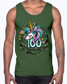 one hundred Day Magical 562#- one hundred days- Cotton Tank