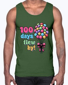 one hundred Day of School 563#- one hundred days- Cotton Tank