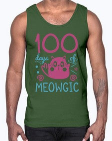 one hundred days of meowgic 570#- one hundred days- Cotton Tank