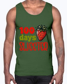 one hundred days sweeter 585#- one hundred days- Cotton Tank