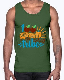 one hundred days with my tribe 588#- one hundred days- Cotton Tank