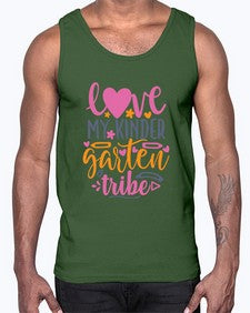 one hundred love my kinder garten tribe 593#- one hundred days- Cotton Tank
