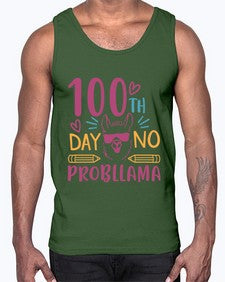 one hundredth day no probllama 597#- one hundred days- Cotton Tank