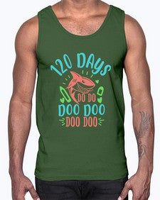 one twenty days shark doo doo 601#- one hundred days- Cotton Tank