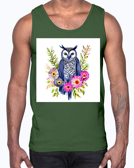 owl 20#- owl- Cotton Tank