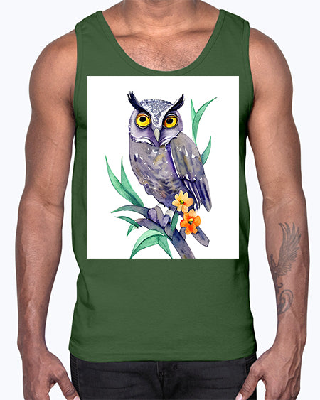 owl 28#- owl- Cotton Tank